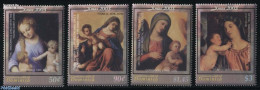 Dominica 2003 Christmas 4v, Mint NH, Religion - Christmas - Art - Paintings - Christmas