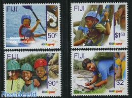 Fiji 2007 Scouting 4v, Mint NH, Sport - Transport - Kayaks & Rowing - Scouting - Ships And Boats - Rowing