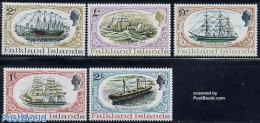 Falkland Islands 1970 S.S. Great Britain 5v, Mint NH, Transport - Ships And Boats - Boten