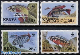 Kenia 1997 WWF, Fish 4v, Mint NH, Nature - Fish - World Wildlife Fund (WWF) - Fishes