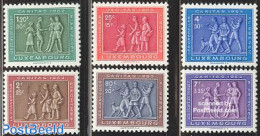 Luxemburg 1953 Caritas 6v, Mint NH, Nature - Various - Dogs - Folklore - Unused Stamps