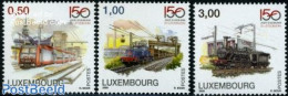 Luxemburg 2009 Railways 3v, Mint NH, Transport - Cableways - Railways - Nuovi