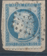 Lot N°83708   N°60/Fragment, Oblitéré Losange PC1° Des Ambulants - 1871-1875 Ceres