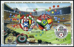 Belize/British Honduras 1986 World Cup Football Mexico S/s, Mint NH, Sport - Football - Honduras Británica (...-1970)