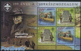 Hungary 2007 Europa, Scouting Centenary S/s, Mint NH, History - Sport - Transport - Europa (cept) - Kayaks & Rowing - .. - Nuovi