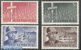 Luxemburg 1947 Gereral Patton 4v, Unused (hinged), History - Militarism - World War II - Nuevos