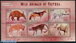 Eritrea 2001 Mammals 6v M/s, Orycteropus Afer, Mint NH, Nature - Animals (others & Mixed) - Cat Family - Elephants - Erythrée