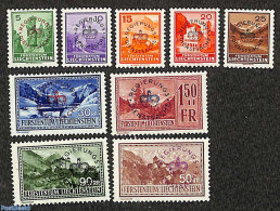 Liechtenstein 1934 On Service 9v, Mint NH - Autres & Non Classés