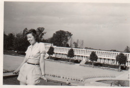 Photographie Photo Amateur Vintage Snapshot Villennes Sur Seine Piscine - Places