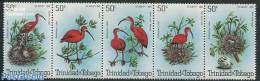 Trinidad & Tobago 1980 Eudocimus Ruber 5v [::::], Mint NH, Nature - Birds - Trinidad & Tobago (1962-...)