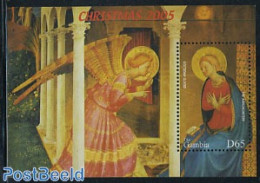 Gambia 2005 Christmas S/s, Mint NH, Religion - Christmas - Art - Paintings - Noël