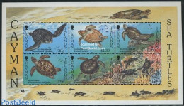 Cayman Islands 1995 Turtles S/s, Mint NH, Nature - Reptiles - Turtles - Iles Caïmans