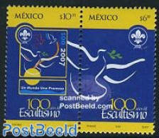 Mexico 2007 Scouting Centenary 2v [:], Mint NH, Sport - Scouting - Mexico