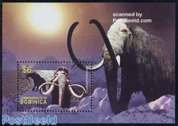 Dominica 2004 Preh. Animals S/s, Mammuth, Mint NH, Nature - Prehistoric Animals - Préhistoriques