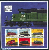 Grenada Grenadines 2000 Railways 6v M/s, Mint NH, Transport - Railways - Trains