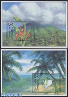 Grenada Grenadines 1994 Orchids 2 S/s, Mint NH, Nature - Flowers & Plants - Orchids - Grenade (1974-...)