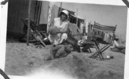 Photographie Photo Amateur Vintage Snapshot Pornichet Plage Sable - Lugares