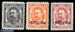 Luxemburg 1912 Overprints 3v, Unused (hinged) - Nuovi