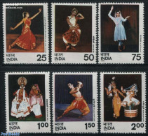 India 1975 Dance 6v, Mint NH, Performance Art - Dance & Ballet - Neufs