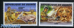 Guinea, Republic 2006 Scouting, Animals 2v, Mint NH, Nature - Sport - Animals (others & Mixed) - Cat Family - Scouting - Autres & Non Classés