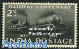 India 1953 Railways Centenary 1v, Mint NH, Transport - Railways - Neufs