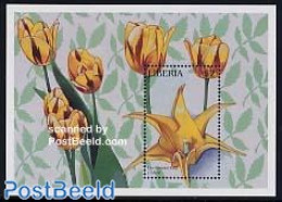 Liberia 1997 Lily Flowered Tulip S/s, Mint NH, Nature - Flowers & Plants - Other & Unclassified