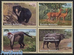United Nations, Vienna 2004 Animals 4v [+], Mint NH, Nature - Animals (others & Mixed) - Bears - Monkeys - Other & Unclassified