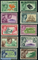 Pitcairn Islands 1940 Definitives 10v, Mint NH, Science - Transport - Various - Education - Ships And Boats - Maps - A.. - Ships