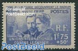 French Equatorial Africa 1938 Pierre & Marie Curie 1v, Mint NH, History - Science - Nobel Prize Winners - Atom Use & M.. - Unused Stamps