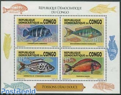 Congo Dem. Republic, (zaire) 2013 Fish 4v M/s, Mint NH, Nature - Fish - Peces