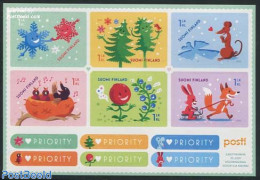 Finland 2015 Wishing Stamps 6v M/s S-a, Mint NH, Various - Greetings & Wishing Stamps - Nuevos