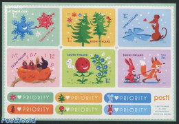 Finland 2015 Wishing Stamps 6v M/s S-a, Mint NH, Various - Greetings & Wishing Stamps - Unused Stamps