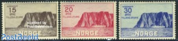 Norway 1930 Tourism, Nord Cape 3v, Unused (hinged), Transport - Ships And Boats - Unused Stamps