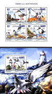 Maldives 2014 Terns & Lighthouses 2 S/s, Mint NH, Nature - Various - Birds - Lighthouses & Safety At Sea - Faros