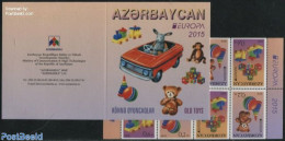 Azerbaijan 2015 Europa, Old Toys Booklet, Mint NH, History - Nature - Transport - Various - Europa (cept) - Cats - Fru.. - Fruits