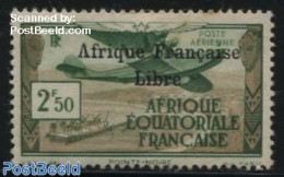 French Equatorial Africa 1940 1.50F, Stamp Out Of Set, Mint NH, Transport - Aircraft & Aviation - Ongebruikt