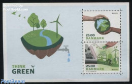 Denmark 2016 Europa, Think Green S/s, Mint NH, History - Nature - Sport - Various - Europa (cept) - Environment - Cycl.. - Ongebruikt