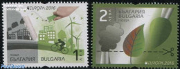 Bulgaria 2016 Europa, Think Green 2v, Mint NH, History - Nature - Science - Sport - Various - Europa (cept) - Birds - .. - Unused Stamps