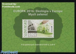 Slovakia 2016 Europa, Think Green S-a Booklet, Mint NH, History - Nature - Science - Sport - Various - Europa (cept) -.. - Ungebraucht