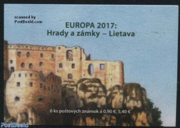 Slovakia 2017 Europa, Castles S-a Booklet, Mint NH, History - Europa (cept) - Stamp Booklets - Art - Castles & Fortifi.. - Nuovi