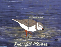 Antigua & Barbuda 2017 Peaceful Plovers S/s, Mint NH, Nature - Birds - Antigua Et Barbuda (1981-...)