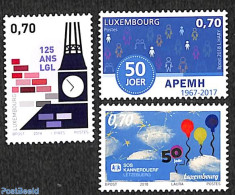 Luxemburg 2018 Anniversaries 3v, Mint NH, Art - Clocks - Nuovi