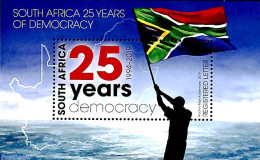 South Africa 2019 25 Years Democracy S/s, Mint NH, History - Various - Flags - Maps - Ongebruikt