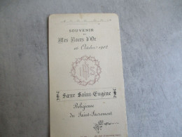 SOEUR EUGENE RELIGIEUSE NOCES D OR 1902 HOLLY CARD IMAGE PIEUSE J - Devotion Images