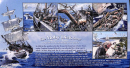 Pitcairn Islands 2020 The Moby Dick Story S/s, Mint NH, Transport - Ships And Boats - Art - Books - Barcos