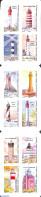 France 2020 Lighthouses 12v S-a In Booklet, Mint NH, Various - Stamp Booklets - Lighthouses & Safety At Sea - Ongebruikt