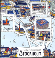 France 2021 European Capitals, Stockholm S/s, Mint NH, History - Transport - Europa Hang-on Issues - Ships And Boats - Ongebruikt