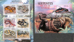 Mozambique 2012 Snakes 2 S/s, Mint NH, Nature - Reptiles - Snakes - Mozambique