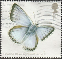 GROSSBRITANNIEN GRANDE BRETAGNE GB 2013 BUTTERFLIES: CHALKHILL BLUE 1ST USED SG 3502 MI 3490 YT 3891 SC 3202 - Used Stamps