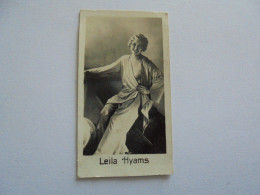 Leila Hyams  Chocolat Ackermans Liège Chocolaterie Cinéma Stars Chromo Trading Card Film Star Vedette Photographie - Andere & Zonder Classificatie